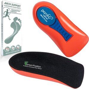Plantar Fasciitis Relief Arch Support Shoe Inserts for Women and Men